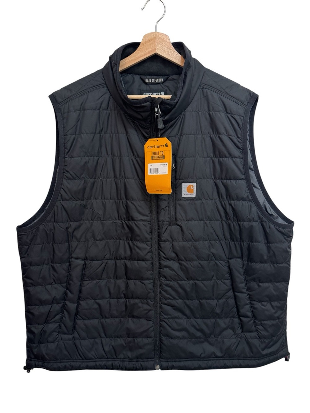 Carhartt Rain Defender Lightweight Insulated Vest Men’s 2XL NWT Black Workwear